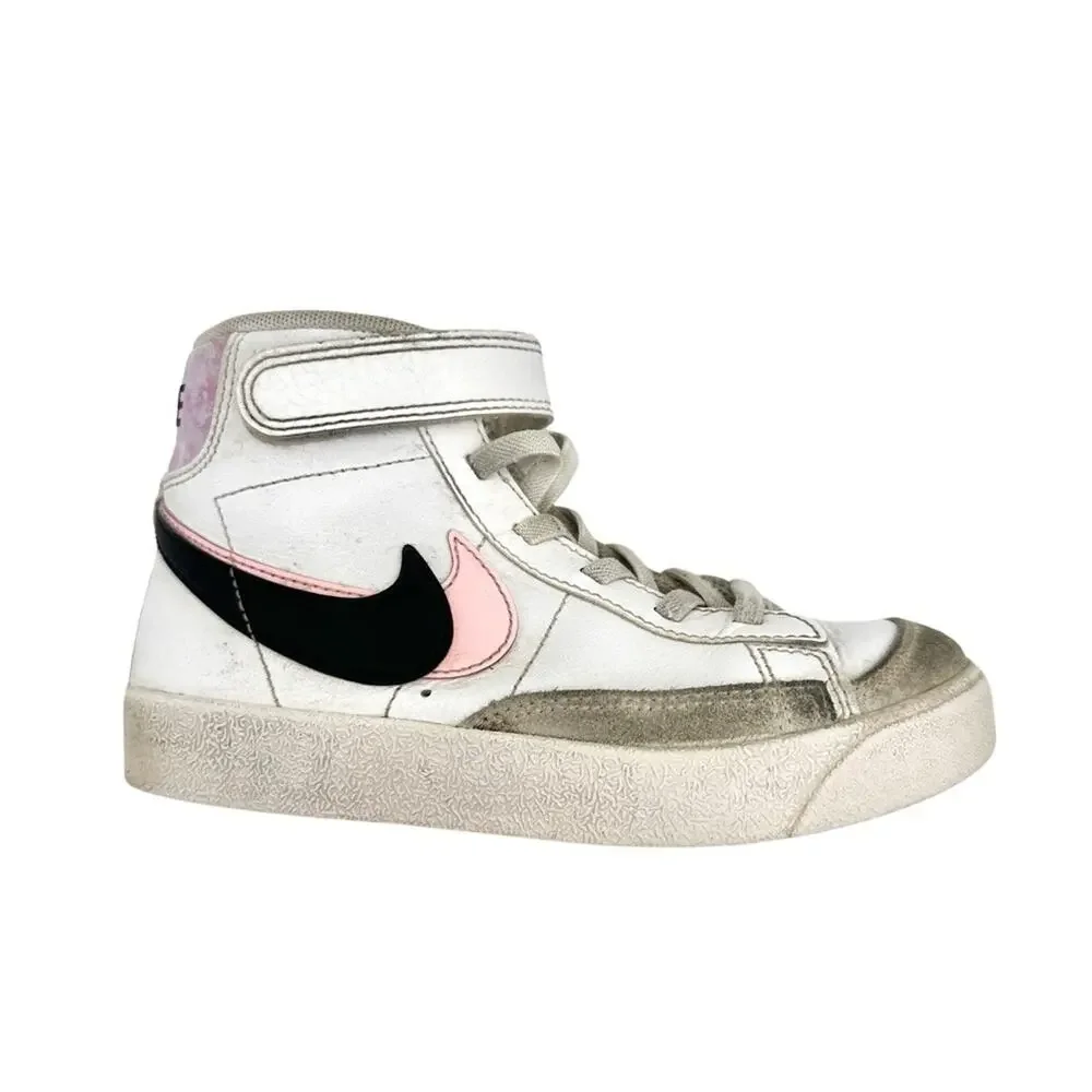 Nike Blazer Mid 77 SE Double Swoosh White Arctic Punch Toddler - size